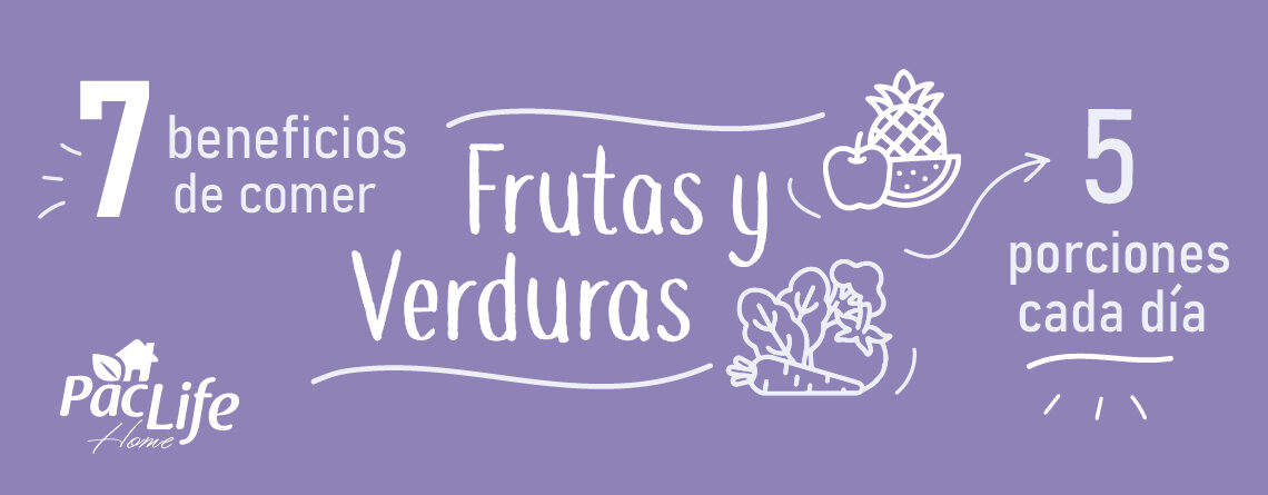 Consume frutas y verduras