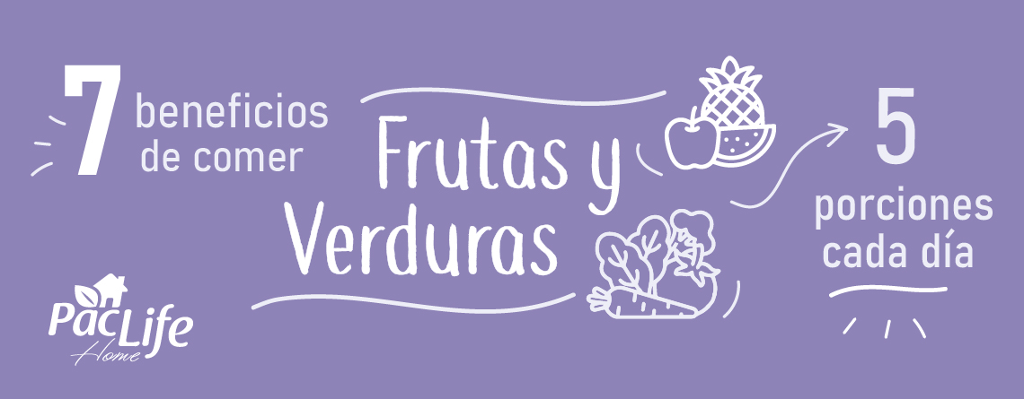 Consume frutas y verduras